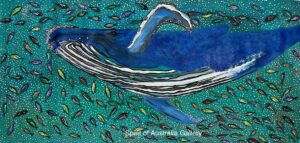 Whale Migrating by Edwinea Paulson