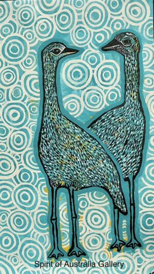 Ma and Pa curlew by Edwinea Paulson